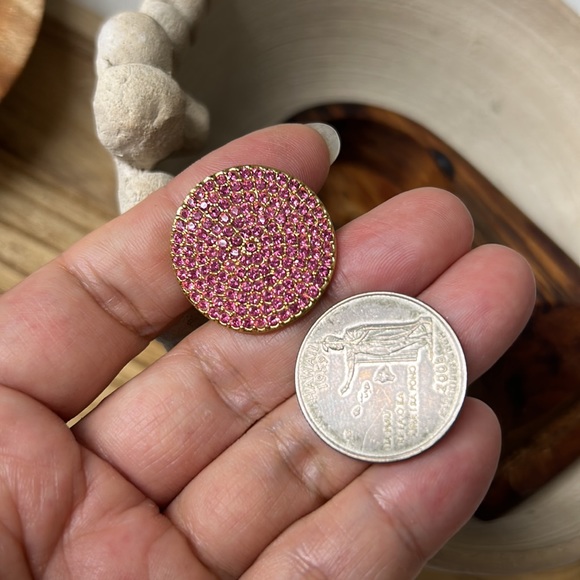 🖤Pink crystal pave ring by COACH - Picture 10 of 11